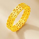 Yue Bu Lao Phoenix 999 gold gold-wrapped silver ring birthday gift should be plain ring imitation foot gold imitation foot silver ring US size 6 ring mouth 80-90Jin Jin is equal to 0.5 kilograms Old Phoenix Gold Store