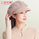 Shanghai Story Cashmere Wool Blended Hat Women's Autumn and Winter Knitted Wool Beret Warmth Birthday Gift Brown