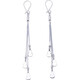 Lao Fengxiang platinum earrings, tassel gourd earrings, gifts for girlfriend, platinum jewelry, white gold, about 4.40g