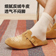 京东京造【勃肯鞋】外穿拖鞋女厚底包头凉鞋夏季拖鞋女浅灰色 38