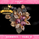 Farcoko brooch, high-end women's luxury jewelry, retro crystal brooch, flower accessories, 520 gift for girlfriend and wife, elegant pink