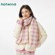 Hot Air 2025 hiver nouveau Scarf de paillettes à carreaux pour femmes 14 rose F