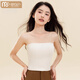 Modal Velvet Tube Bra Wedding Dress Strapless Vest Women's Winter Thickened Top Dress Warm Inner Layer Wrap Chest Without Breast Pad Cloud White One Size (80-110Jin Jin is equal to 0.5 kg)