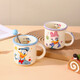 Disney anti-fall milk cup Disney high-looking water cup genuine coffee cup teacup 2025 new home use Stitch Moon Cup