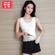 LangSha's new 2024 spring and summer camisole lace vest women's short style inner slim fit outer wear navel-baring sexy bottoming shirt off-white (strap style) 1 piece M (90100Jin Jin is equal to 0.5 kg)