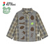 Jnby by JNBY new Jiangnan cloth baby long-sleeved shirt loose lapel cotton 25 autumn boys baby YP9210810 074/light gray 80 cm