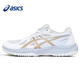 ASICS new badminton shoes for men and women breathable volleyball shoes non-slip shock-absorbing wear-resistant training table tennis shoes UPCOURT 6 1074A045-103 UPCOURT 6 GS 36