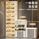 Hualeji installation-free shoe box home door indoor folding shoe cabinet storage box transparent shoe rack ant shoe storage artifact 2 columns 9 layers 18 grids (can hold 36 pairs) material thickening_independent door panel