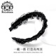 Royal sasa royal salsa silk yarn headband large teeth non-slip high skull fairy headband hairpin fluffy hair volume headwear for women