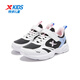 XTEP (XTEP) children's shoes for children and girls, suitable for growth, wide last and Velcro, versatile running shoes, black/XTEP white 36