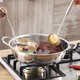 Thickened Yuanyang hot pot hot pot basin with lid Yuanyang hot pot household stainless steel hot pot pot induction cooker open flame special pot Yuanyang pot with lid 34cm