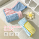 Dog bath towel, quick-drying bathing tool, cat bathing artifact, pet towel, absorbent pet supplies, pink blue, contrasting color absorbent bathrobe XS