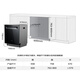 Boss (Robam) 21 days of smart washing, 21 sets of smart cabins + 3 salt series G1PMax black embedded dishwasher, automatic opening and closing door, independent drying W76D-G1P national subsidy