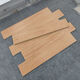 Sanqihu Japanische Blockbodenfliesen Nachahmungsholz Ceramic-Fliesen 150x Wohnzimmer und Schlafzimmer Vollkeramik Straight Side Balkon Anti-Rutsch-Boden graubraun 15913 150x900