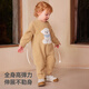 Betis baby clothes autumn and winter baby thickened half-velvet jumpsuit 2025 new style boys and girls going out and wearing clothes