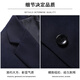 ROMON Suit Men's Slim Professional Formal Wear Business Groomsmen's Wear Groom's Wedding Dress Black XL
