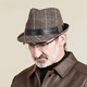 QIPEIER old man hat men's autumn and winter grandpa windproof warm hat middle-aged and elderly father British gentleman style jazz hat coffee color one size 56-60CM