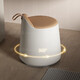 Shantou Lincun Dressing Stool Dressing Stool Chair ins Bedroom Light Luxury Minimalist Dressing Table Stool Home Net Off-white + Orange Thickened Leather Seat Surface + 360 Quiet