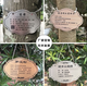 Tree sign, customized tree and flower sign, hanging plant popular science sign, ancient tree insertion sign, introduction sign, stainless steel 20*30CM