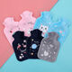 Winter plush water-filled hot water bottle cartoon mini velvet hot water bottle student dormitory portable water-filled hand warmer Random priority delivery - small size 17*11cm
