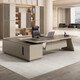Desk Boss Desk Simple Modern Executive Desk Creative Office Desk and Chair Combination President Manager Desk Supervisor Desk Gray Track + Khaki 1.8 Meter Boss Desk