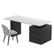 Zuoke Zuojia slate desk light luxury modern simple office desk home computer table and chair combination study large writing desk desk with cabinet 160cm