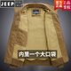 JEEP SPIRIT 2025 Spring and Autumn New Pilot Cotton Work Jacket Men's Fashion Loose Casual American Retro Jacket Camel XL Recommended 130-145 Jin Jin equals 0.5 kg Wear