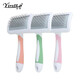 Pet comb, dog grooming needle comb, cat and dog detangling comb, hair removal comb, hair removal comb, beauty cleaning comb, pet fluffy comb - green - 1 pc