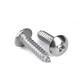 TMJD MISS304 stainless steel screws m4*16 self-tapping screws cross round head TA screws flat head CA self-tapping screws 304 flat head CA screws m4*16