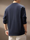 New Balance high-end bamboo cotton Henry collar long-sleeved T-shirt for men spring and autumn new loose casual top men's pure cotton bottoming shirt Royal Blue XL suitable for 150-170 Jin Jin equals 0.5 kg