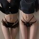 Sexy hot sexy panties t-pants flirting underwear bed teasing temptation ladies passionate thong sexy F0102 M one size fits all 80-125Jin Jin is equal to 0.5 kg