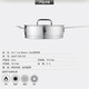 Zwilling German ZW-C128 double-layer thickened stainless steel double-eared deep-burning pot stew pot soup pot steamer wok non-stick pot Zwilling ZW-C131 24cm deep-burning pot
