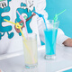 Beimuxing straws, disposable individually packaged children's food-grade plastic long straws, non-independent colorful art straws, disposable straws - 50 pieces, no Specifications
