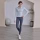 LULULMCCTN Yoga Jacket Women's Autumn Waist Slim Fitness Wear Sports Pilates Professional Training Set Milky White Jacket L
