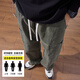 Baleno S&K series pure cotton workwear casual pants for men spring and autumn new loose straight spring and autumn wear-resistant trousers versatile military green L