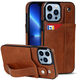 MOTO -Aufgabe für Apple 15/16 Mobiltelefonhülle iPhone14pro Max Schutzhülle Wallet Card Armband Stand Business MEN Apple 16plus Personalisierte kreative Back Case [Classic Black] iPhone15