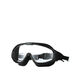 Swimming goggles for adults and men, HD waterproof, anti-fog, electroplated swimming goggles, flat large frame swimming goggles, swimming cap set, transparent style - 8032 large frame black (bag) + swimming cap + ear plugs and nose clip