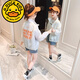 G.duck summer women's clothing, girls' sun protection clothing, summer clothing, new style, medium and large children's summer style, light and thin stand-up collar jacket, trendy white 150 recommended weight 65-80Jin Jin equals 0.5 kg