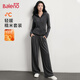 Baleno high-end casual sports suit for women, new autumn and winter two-piece set, velvet jacket, women's casual pants, a set