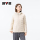 Yalu Down Jacket Women's Lightweight Autumn Down Hooded Simple Solid Color Slim Fit Warm Short Jacket Off-White 170