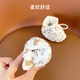 Ouyu Newborn Baby Cotton Shoes 0-1 Autumn and Winter Soft Soled Foot Covers Baby Toddler Shoes Thickened for 3-6-12 Months Cute Bear Lamb Velvet Inner Length 12CM, Recommended for 0-12 Months