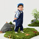 Minibala overalls for boys and girls, comfortable, eco-friendly, cute and dinosaur-shaped, two-piece overalls set
