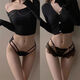 Sexy hot sexy panties t-pants flirting underwear bed teasing temptation ladies passionate thong sexy F0102 M one size fits all 80-125Jin Jin is equal to 0.5 kg