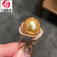 Lihuyang gold pearl full diamond earrings s925 18k gold plated luxury pendant thick gold necklace ring set for women gold pearl ring