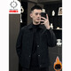 Kuraishi Kazuki trendy lapel handsome soft waxy jacket men's autumn and winter fashionable light and versatile motorcycle work jacket coffee color XL