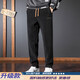 Chenille casual pants men's autumn and winter straight loose sports pants plus velvet thickened corduroy sweatpants long trousers factory direct sales high quality clearance K73 plus velvet dark gray XL recommended weight 115-125 Jin Jin equals 0.5 kg can be worn