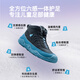 Little Blue Lamb (littlebluelamb) winter new children's shoes plus velvet warm sports shoes plus velvet thickened cotton shoes warm cotton shoes blue black 32 feet length 19.1-19.8cm