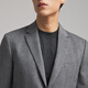 Youngor 2025 new suit men's high-quality wool comfortable and crisp light gray 170/92A