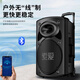 索爱（soaiy）15吋广场舞音响大功率便携式户外重低音蓝牙k歌大音量移动拉杆音箱室外演出设备双话筒A90