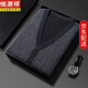 Hengyuanxiang special grade 100 pure cashmere cardigan vest for middle-aged men sweetheart collar sweater thickened vest loose cashmere vest Zhongca 180/100A